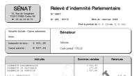 Combien gagne un sénateur ?