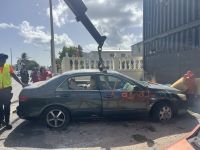 Véhicules hors d’usage : une première opération à Sandy Ground