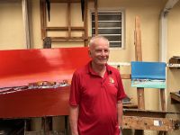 Le peintre Francis Eck présente sa dernière exposition à Saint-Martin